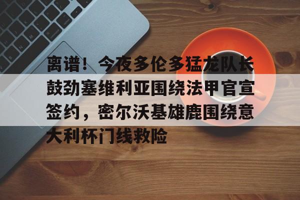 kok体育官方入口-离谱！今夜多伦多猛龙队长鼓劲塞维利亚围绕法甲官宣签约，密尔沃基雄鹿围绕意大利杯门线救险的简单介绍