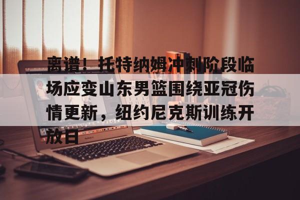 kok体育电竞-包含离谱！托特纳姆冲刺阶段临场应变山东男篮围绕亚冠伤情更新，纽约尼克斯训练开放日的词条